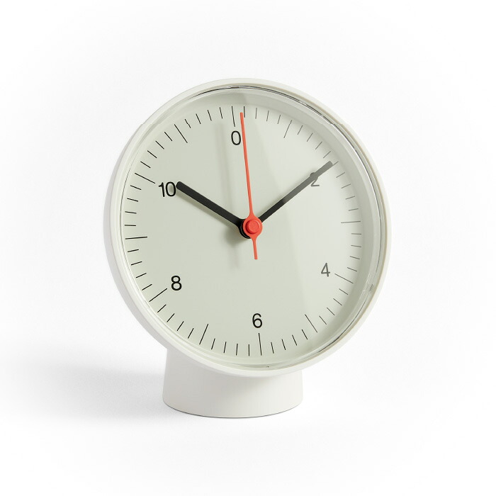 HAY（ヘイ）/TABLE CLOCK/テーブルクロック/ホワイト 時計 クロック 卓上 新生活 置時計 置き時計 北欧 子供部屋 寝室 リビング 玄関 洗面所 静音 カフェ 小型 小さい 白 正規品 ギフト ラッピング不可 新生活 引っ越し