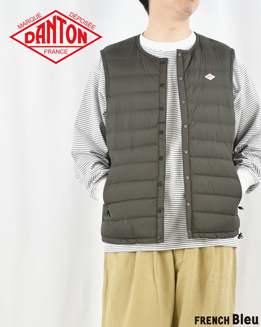 楽天市場】DANTON ダントン メンズ クルーネック インナー ダウン