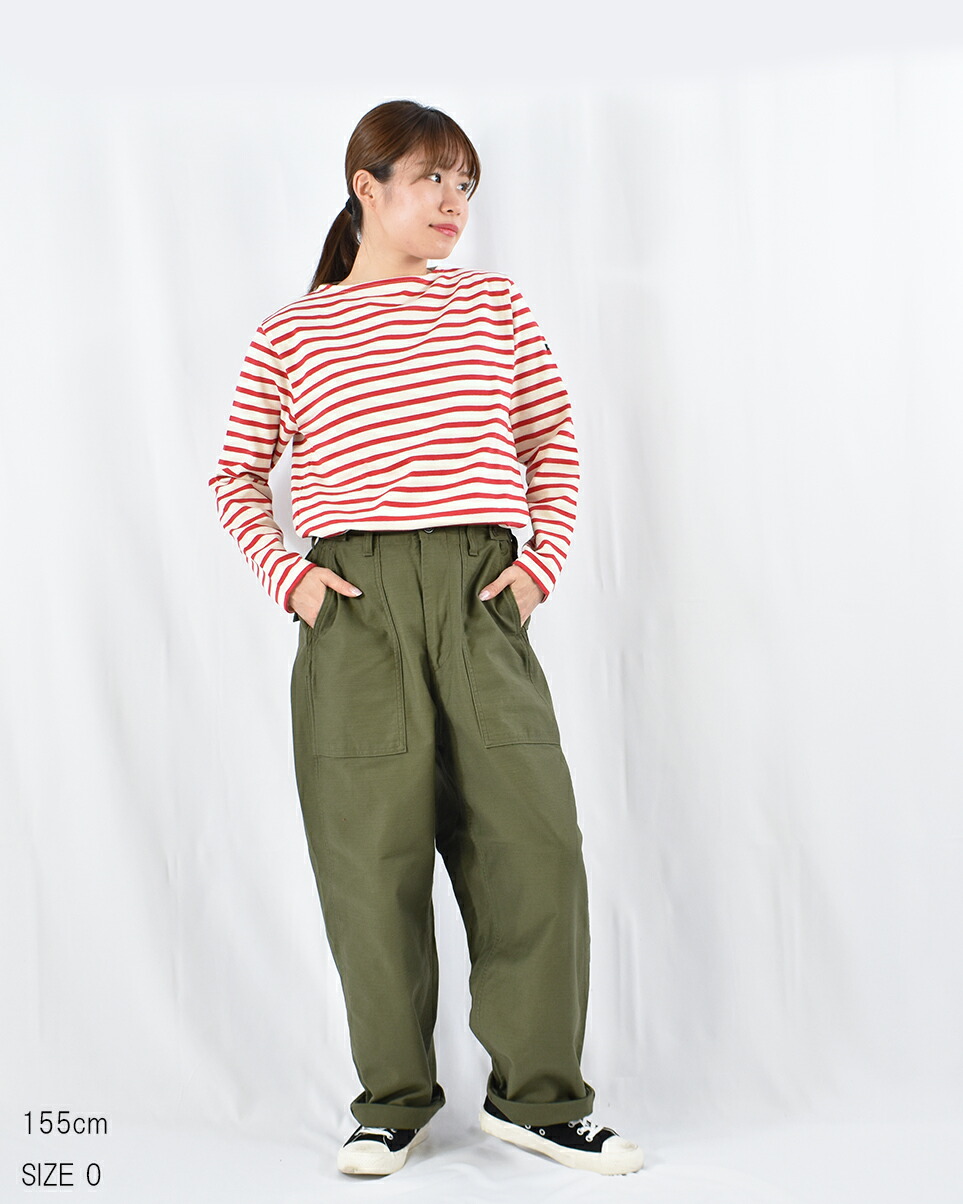 ORDINARY FITS ジェームスパンツ ファティーグ デニム BACK SATIN オーディナリーフィッツ レディース 101J-02 2024 AW 17,908円