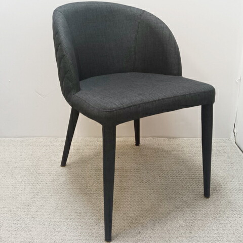 [中古]★モデルルーム見せびらかす品★【moda en casa】 モーダ・エン・カーサ hold chair ホールド女性議長 濃灰色 腰掛け 分かりやすい 調度品 お届けご任ずる日1か月先まで