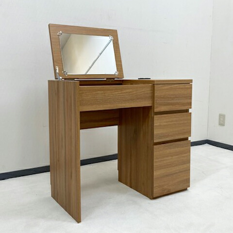 ★未使用品★DRESSER ドレッサー 鏡台 ナチュラル 横幅80cm 家具コンセント付 家具 お届けご指定日1ヵ月先まで|リサイクルショップフレンズ