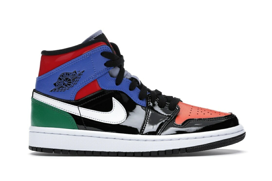 ＼1000円OFFクーポン発行／Jordan ナイキ ウィメンズ エアジョーダン 1 ミッド “パテント ブレンド“ Jordan 1 Mid “Multi Patent (Women's)“ Jordan CV5276-001 ウィメンズ レディース スニーカー ランニングシューズ 19SX-20230922121124-116