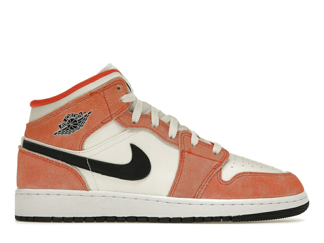 【今だけ500円割引クーポンあり!!】Jordan Jordan 1 Mid SE Orange Suede (GS) Jordan DV1336-800 大人も履ける キッズモデル ウィメンズ レディース スニーカー ランニングシューズ キッズスニーカー ベビーシューズ 19SX-20230922215248-095
