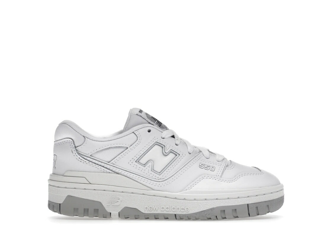 【今だけ500円割引クーポンあり!!】New Balance New Balance 550 White Grey (GS) ニューバランス GSB550PB 大人も履ける キッズモデル ウィメンズ レディース スニーカー ランニングシューズ キッズスニーカー ベビーシューズ 19SX-20231011105714-006