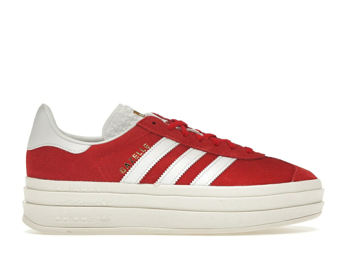 【今だけ500円銀行割引クーポン券あり!!】adidas adidas Gazelle Bold Red Cloud White (Women\u0027s) アディダス ID6990 ウィメンズ レディース スニーカー 駈けっくらシューズ 19SX-20231013220135-046