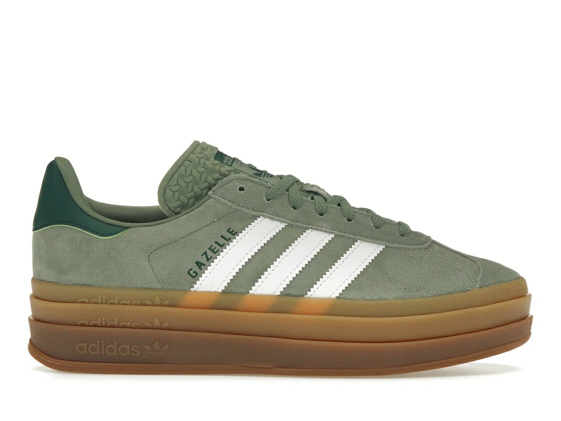 【今だけ500円銀行割引引き換え証あり!!】adidas adidas Gazelle Bold Silver Green Gum (Womens) アディダス ID6998 ウィメンズ レディース スニーカー 駈けっくらシューズ 19SX-20231013215110-418