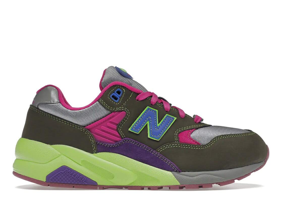 【今だけ500円銀行割引クーポン券あり!!】New Balance New Balance 580 Stray Rats Khaki Purple ニュー平衡にする MT580ST2 メンズ スニーカー 駈けっくらシューズ 19SX-20231013215052-557