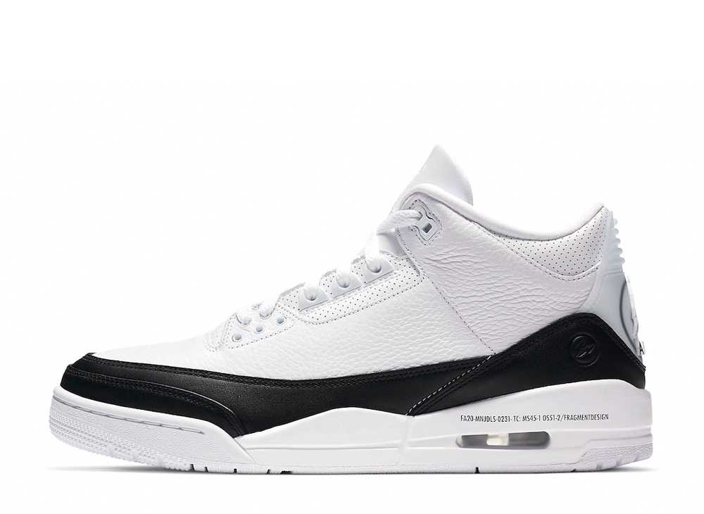 【今だけ500円割引クーポンあり!!】Nike フラグメント × ナイキ エアジョーダン3 ホワイト/ブラック ナイキ DA3595-100 メンズ スニーカー ランニングシューズ 21SN-DA3595-100