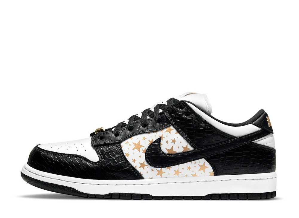 \1000円OFFクーポン発行/Nike シュプリーム × ナイキSB ダンク ロー OG QS ゴールドスターズ ホワイト/ブラック ナイキ DH3228-102 メンズ スニーカー ランニングシューズ 21SN-DH3228-102|セレクトショップFrenz