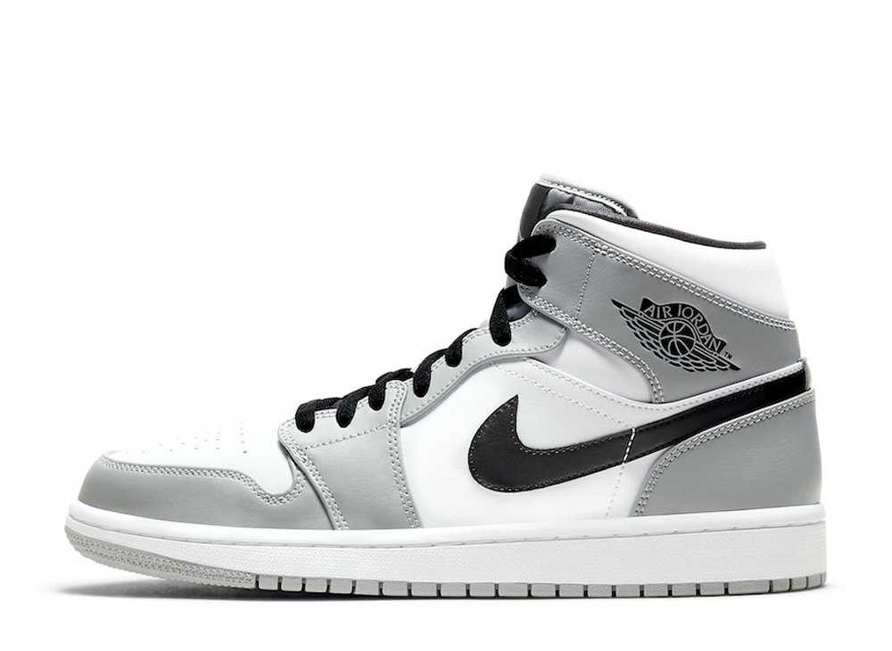 【百貨店大売り出し】1000円引き換え証書き著す！Nike ナイキ エアジョーダン1 ミッド ライトスモーク 薄墨色/黒いこと-白いこと ナイキ 554724-092 メンズ スニーカー 駈けっくらシューズ 21SN-554724-092