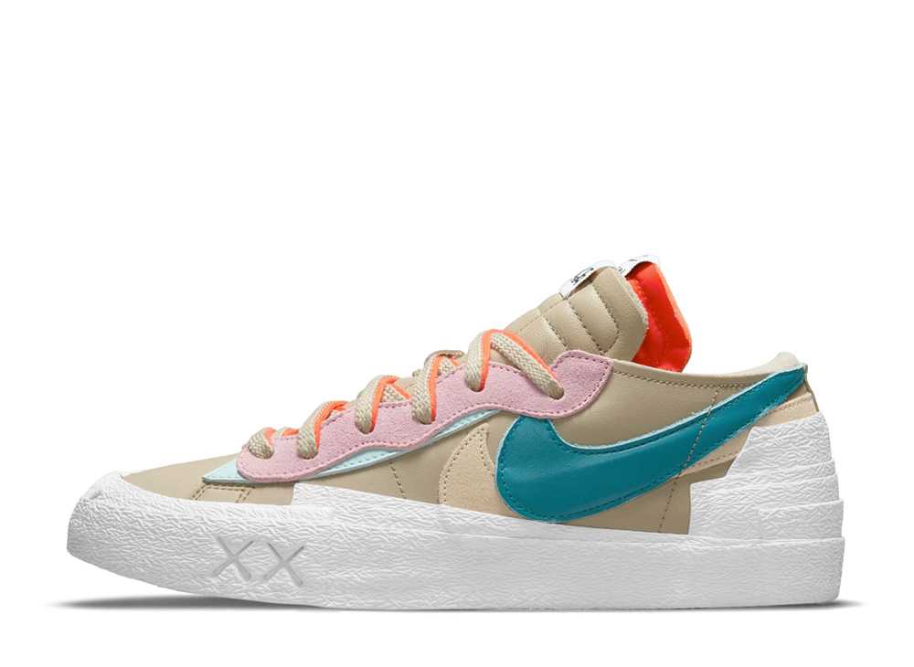 【百貨店大売り出し】1000円クーポン券振り出し！Nike カウズ × サカイ × ナイキ ブレーザー 置き目 先んじる ナイキ DM7901-200 メンズ スニーカー 駈けっくらシューズ 21SN-DM7901-200