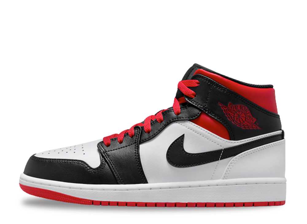 楽天市場】NIKE AIR JORDAN 1 MID WHITE/GYM RED-BLACK DQ8426