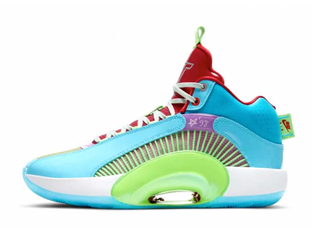 【今だけ500円割引クーポンあり!!】Nike ナイキ エアジョーダン35 ジェイソン テイタム ウーマン イン パワー PE ライト ブルー ナイキ DD3667-400 メンズ スニーカー ランニングシューズ 21SN-DD3667-400|セレクトショップFrenz