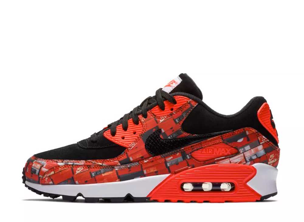 【百貨店大売り出し】1000円引き換え証書き著す！Nike アトモス×ナイキ エア湖マックス90 赤いこと WE LOVE NIKE ナイキ AQ0926-001 メンズ スニーカー 駈けっくらシューズ 21SN-AQ0926-001