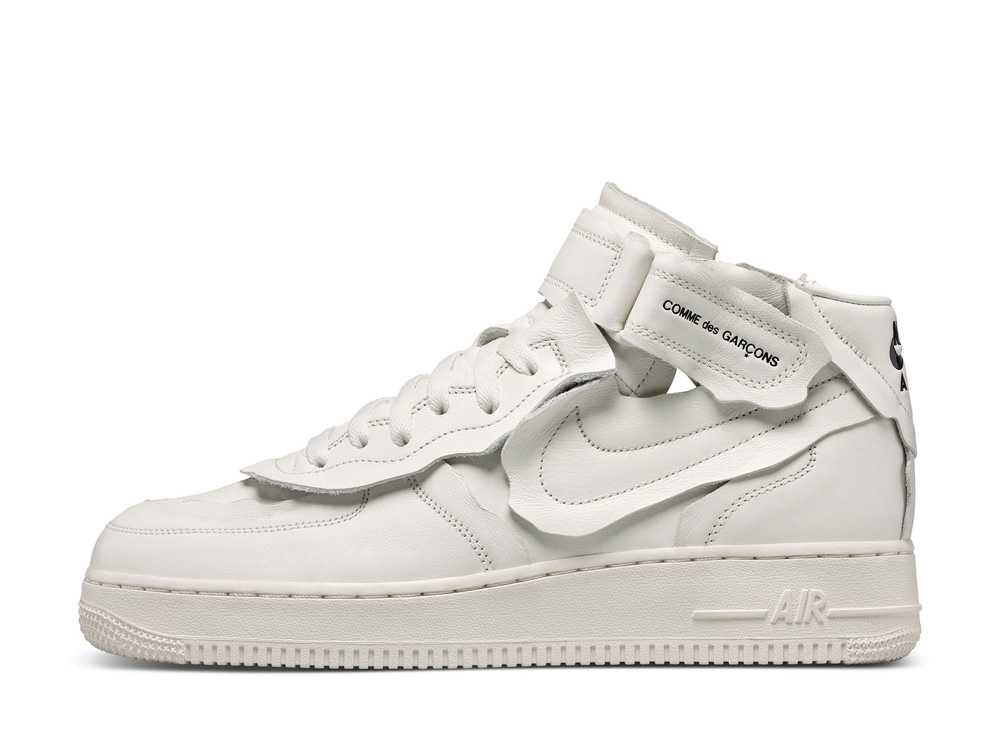 【百貨店大売り出し】1000円引き換え証ふり出し！Nike ナイキ × コムデ給仕 空軍1 ミッド 白いこと ナイキ DC3601-100 メンズ スニーカー 駈けっくらシューズ 21SN-DC3601-100
