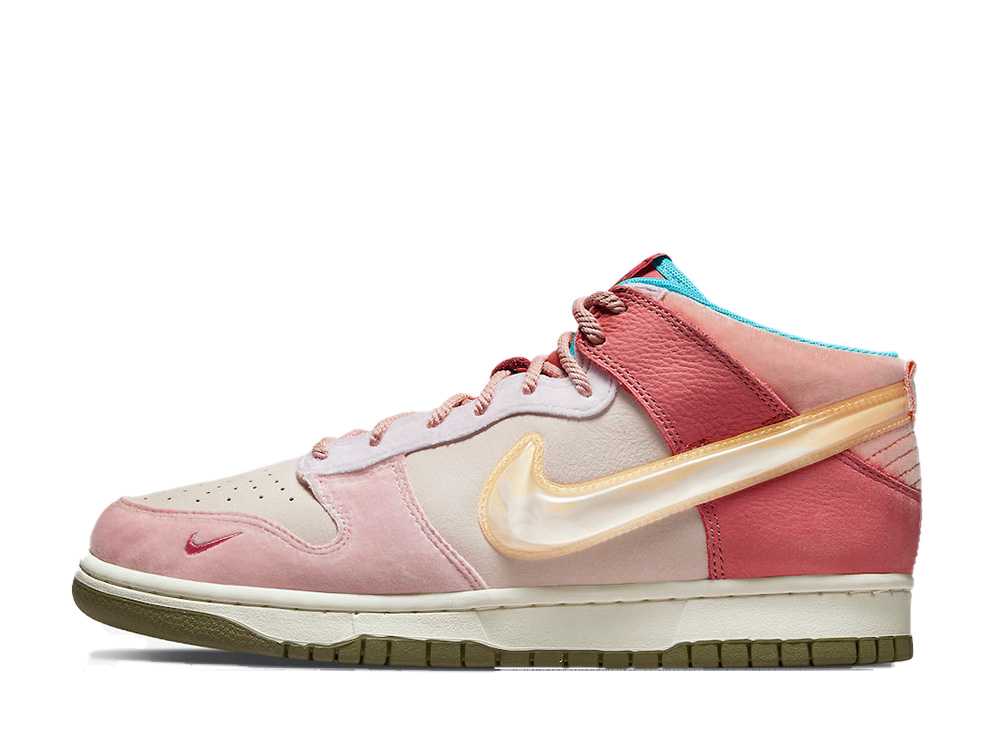 【今だけ500円割引クーポンあり!!】Nike ソーシャル ステイタス × ナイキ ダンク ミッド ストロベリー ミルク ナイキ DJ1173-600 メンズ スニーカー ランニングシューズ 21SN-DJ1173-600|セレクトショップFrenz