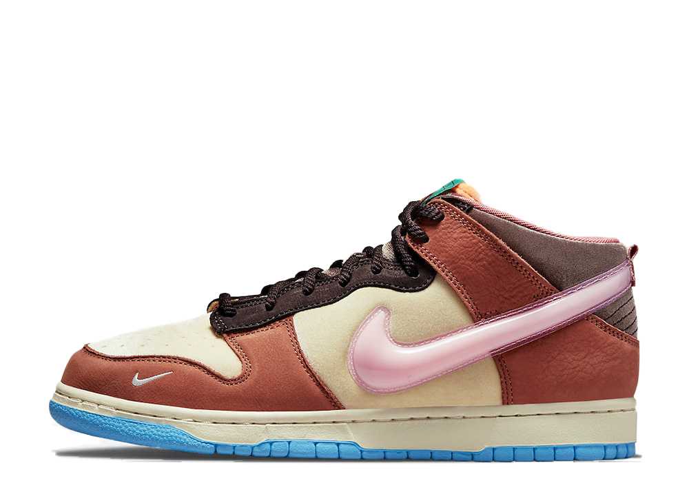 今だけ【1000円クーポン】発行中!!Nike ソーシャル ステイタス × ナイキ ダンク ミッド チョコレート ミルク ナイキ DJ1173-700 メンズ スニーカー ランニングシューズ 21SN-DJ1173-700