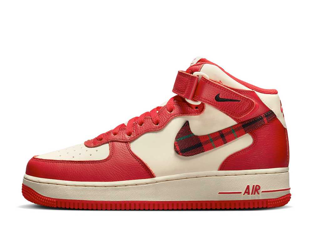 【今だけ500円割引クーポンあり!!】Nike ナイキ エアフォース1 ミッド プレイド レッド ナイキ DV0792-101 メンズ スニーカー ランニングシューズ 21SN-DV0792-101｜セレクトショップFrenz