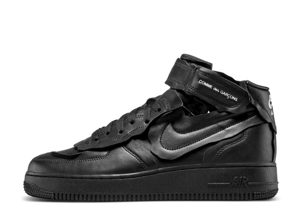 【今だけ500円割引クーポンあり!!】Nike ナイキ&times;コムデギャルソン エアフォース1 ミッド ブラック ナイキ DC3601-001 メンズ スニーカー ランニングシューズ 21SN-DC3601-001｜セレクトショップFrenz
