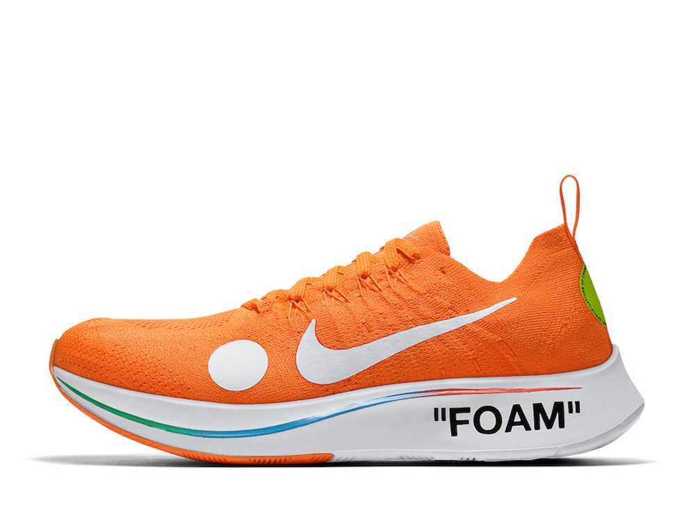 【今だけ500円割引クーポンあり!!】Nike オフホワイト &times; ナイキ ズームフライ マーキュリアル フライニット トータルオレンジ/ホワイト/ボルト ナイキ AO2115-800 メンズ スニーカー ランニングシューズ 21SN-AO2115-800｜セレクトショップFrenz