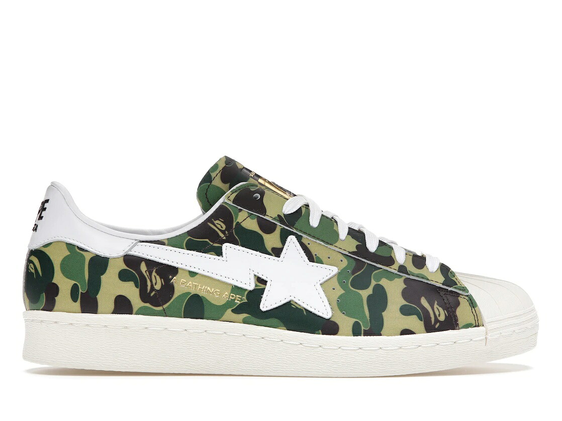 ＼1000円OFFクーポン発行／adidas ベイプ × アディダス スーパースター 80'S “グリーン カモ“ adidas Superstar “Bape ABC Camo Green“ アディダス GZ8981 メンズ スニーカー ランニングシューズ 19SX-20231013215110-432