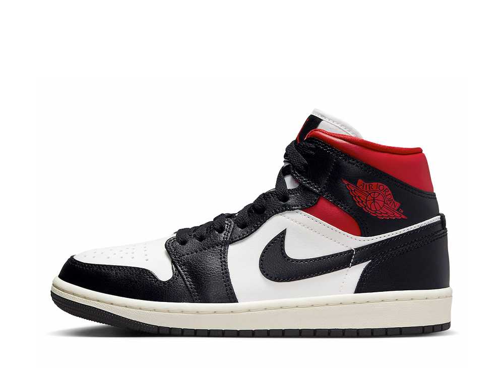 【今だけ500円割り引き引き換え証あり!!】Nike ナイキ ウィメンズ エアジョーダン1 ミッド 黒いこと/体育館赤いこと ナイキ BQ6472-061 ウィメンズ レディース スニーカー 駈けっくらシューズ 21SN-BQ6472-061