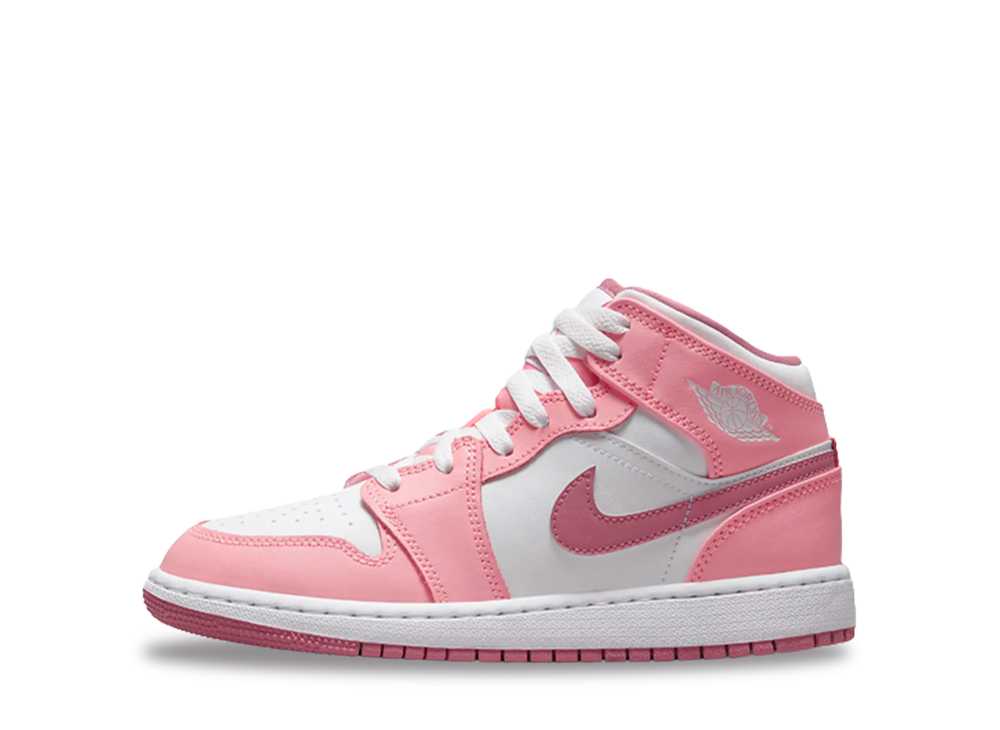 【今だけ500円割引クーポンあり!!】発行中!!Nike ナイキ GS エアジョーダン1 ミッド コーラル チョーク/ホワイト/デザート ベリー ナイキ DQ8423-616 大人も履ける キッズモデル レディース スニーカー キッズスニーカー ベビーシューズ 21SN-DQ8423-616