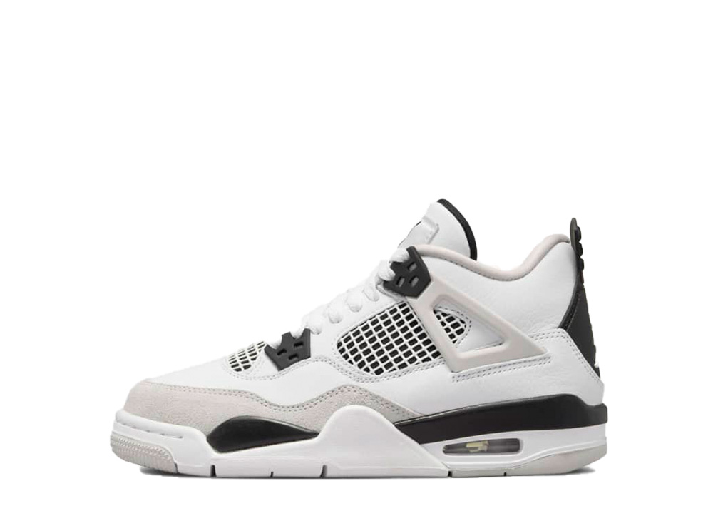 【今だけ500円割引クーポンあり!!】Nike ナイキ GS エアジョーダン4 ミリタリー ブラック ナイキ 408452-111 大人も履ける キッズモデル ウィメンズ レディース スニーカー ランニングシューズ キッズスニーカー ベビーシューズ 21SN-408452-111｜セレクトショップFrenz