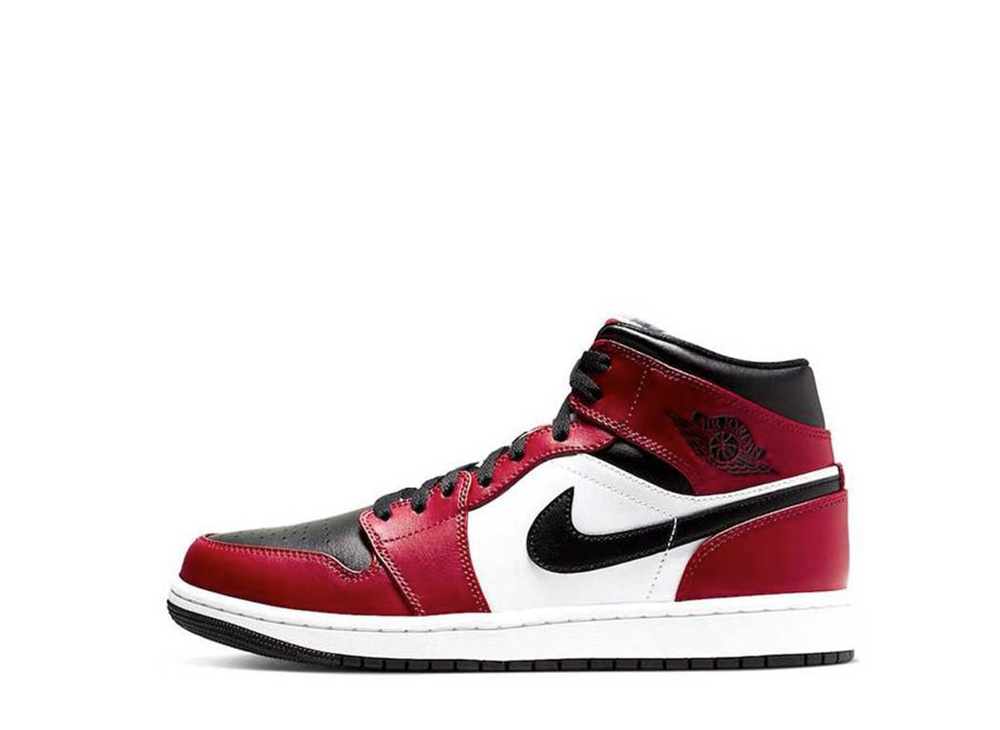 今だけ【1000円クーポン】発行中!!Nike ナイキ GS エアジョーダン1 ミッド ブラック/ジムレッド-ホワイト ナイキ 554725-069 大人も履ける キッズモデル ウィメンズ レディース スニーカー ランニングシューズ キッズスニーカー ベビーシューズ 21SN-554725-069