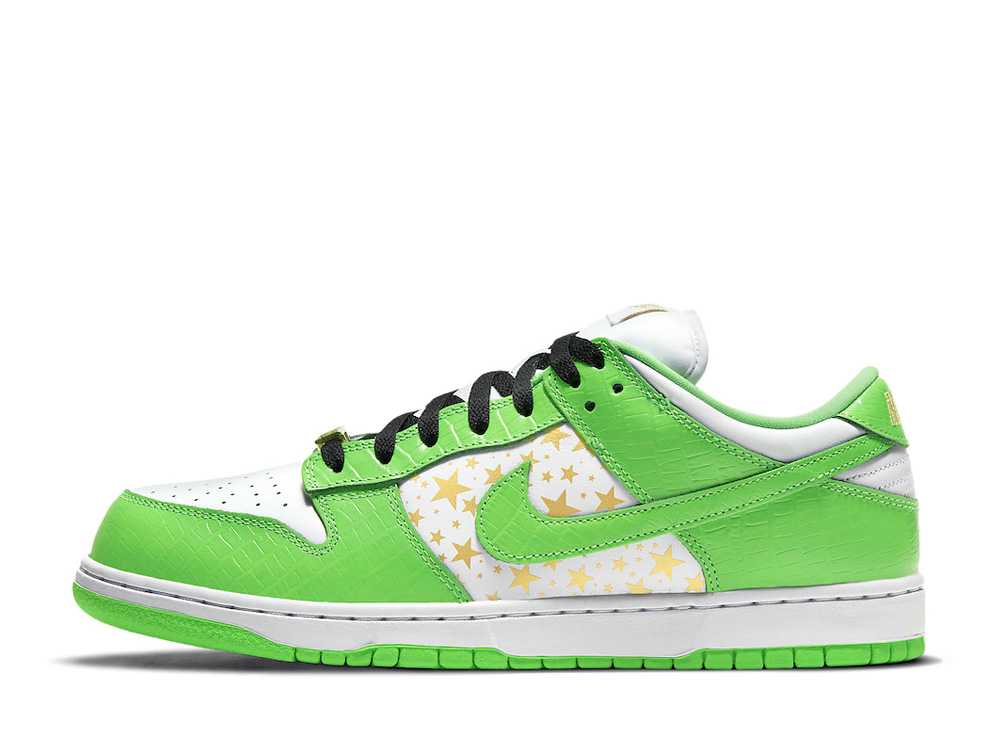 【今だけ500円割引クーポンあり!!】Nike シュプリーム × ナイキSB ダンク ロー OG QS ゴールドスターズ ホワイト/ミーングリーン ナイキ DH3228-101 メンズ スニーカー ランニングシューズ 21SN-DH3228-101|セレクトショップFrenz