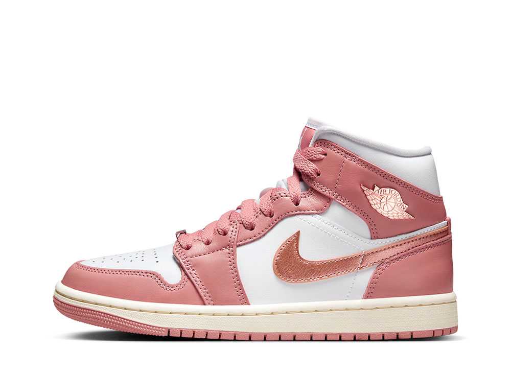 ＼1000円OFF引き換え証振りだし／Nike ナイキ ウィメンズ エアジョーダン1 ミッド SE レッドスターダスト ナイキ FB9892-670 ウィメンズ レディース スニーカー 駈けっくらシューズ 21SN-FB9892-670 レディース靴-靴