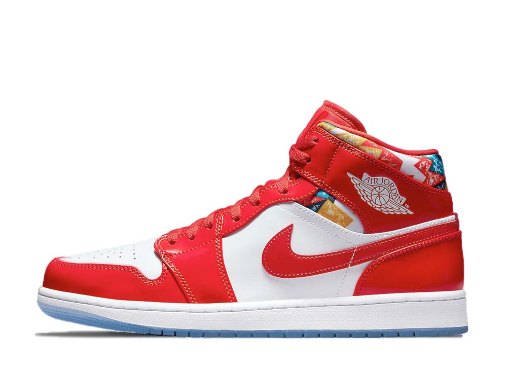【今だけ500円割引クーポンあり!!】Nike ナイキ エアジョーダン1 ミッド バルセロナ セーター/レッド プリント ナイキ ナイキ エアジョーダン1 ミッド バルセロナ セーター/レッド プリント DC7294-600 メンズ スニーカー ランニングシューズ 21SN-DC7294-600｜セレクトショップFrenz