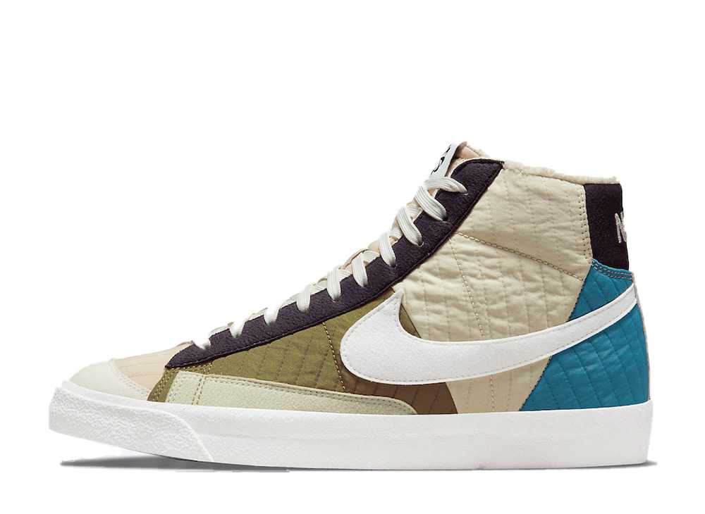 【今だけ500円割引クーポンあり!!】Nike ナイキ ブレーザー ミッド 77 LX パッチワークキルト セイル/ブラウンケルプ ナイキ ナイキ ブレーザー ミッド 77 LX パッチワークキルト セイル/ブラウンケルプ DD8024-200 メンズ スニーカー ランニングシューズ 21SN-DD8024-200|セレクトショップFrenz