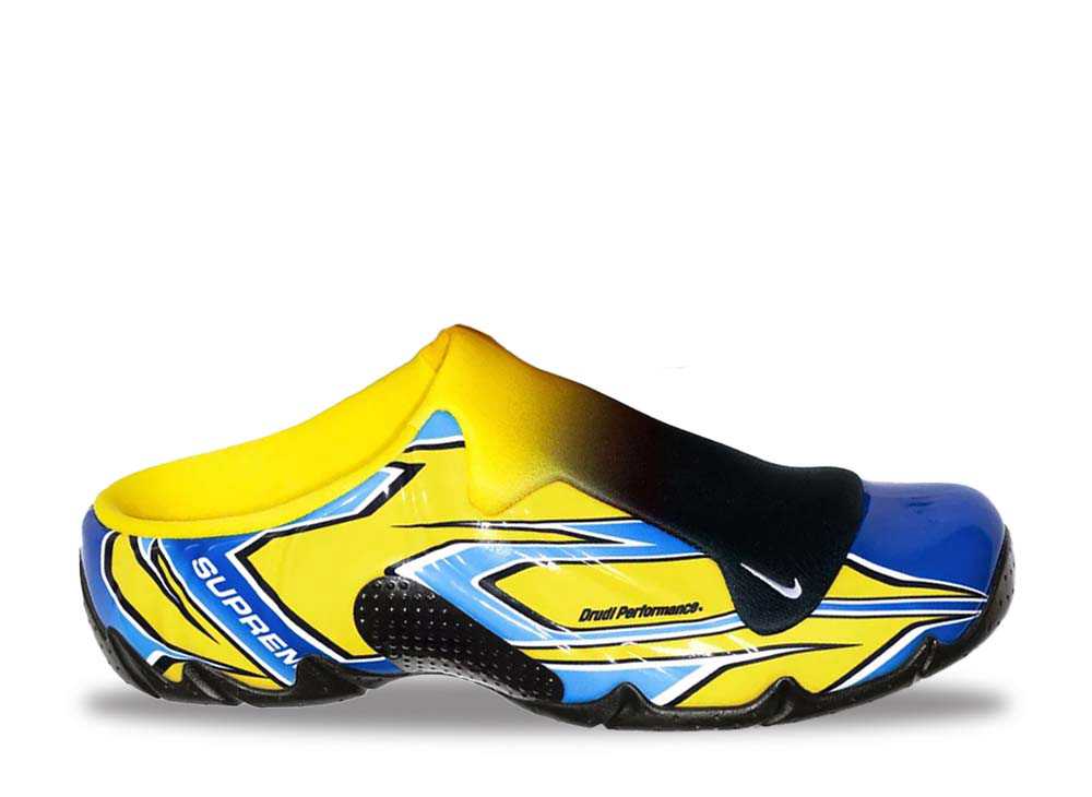 【今だけ500円割引クーポンあり!!】Nike シュプリーム × ナイキ クロッグポジット SP イエロー/ブルー ナイキ FN0289-700 メンズ スニーカー ランニングシューズ 21SN-FN0289-700