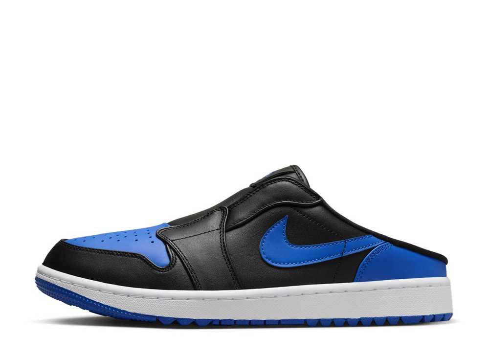 【今だけ500円銀行割引引き換え証あり!!】Nike ナイキ エアジョーダン1 ミュール ゴルフ 黒いこと/白いこと/ロイヤル ナイキ FJ1214-002 メンズ スニーカー 駈けっくらシューズ 21SN-FJ1214-002