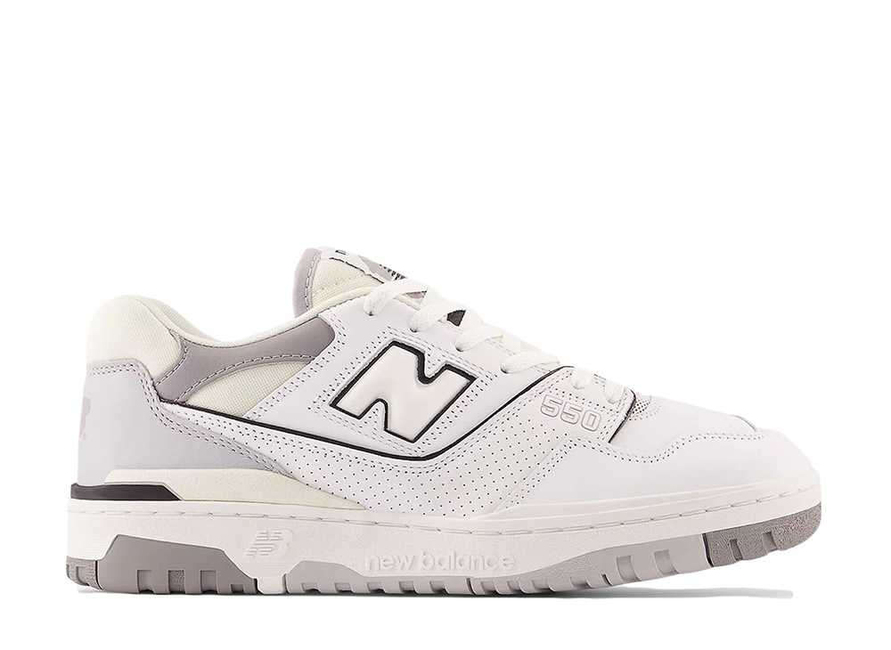 【百貨店大売り出し】1000円クーポン券振り出し！New Balance ニュー平衡にする 550 ソルト/黒コショウ ニュー平衡にする BB550PWA メンズ スニーカー 駈けっくらシューズ 21SN-BB550PWA