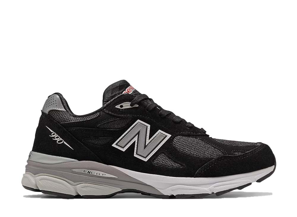【百貨店大売り出し】1000円クーポン券振り出し！New Balance ニュー平衡にする 990V3 黒いこと ニュー平衡にする M990BS3 メンズ スニーカー 駈けっくらシューズ 21SN-M990BS3