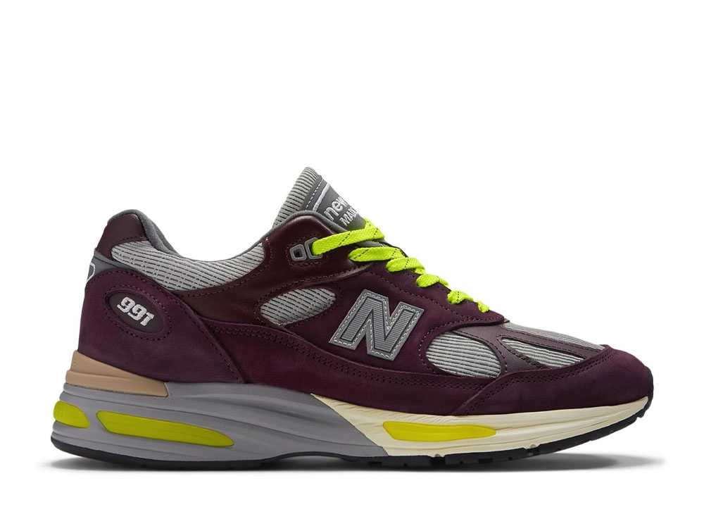 【今だけ500円割引クーポンあり!!】New Balance パタ × ニューバランス 991V2 ダークパープル ニューバランス U991PD2 メンズ スニーカー ランニングシューズ 21SN-U991PD2