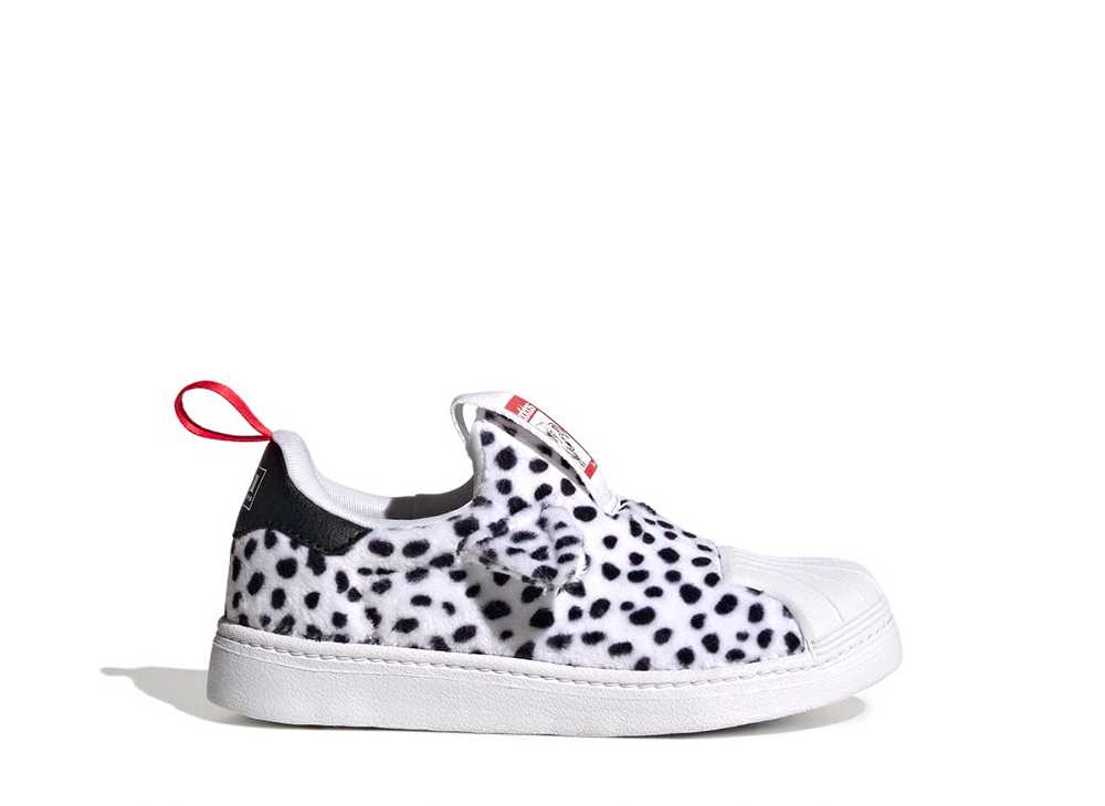 【今だけ500円割引クーポンあり!!】adidas ディズニー101匹わんちゃん × アディダスオリジナルス キッズ SST 360 フットウェアホワイト/コアブラック/レッド (キッズ) アディダス ID9712 メンズ スニーカー ランニングシューズ 21SN-ID9712画像