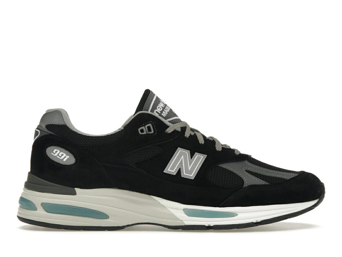 【百貨店大売り出し】1000円クーポン券振り出し！New Balance New Balance 991v2 MiUK Black Grey ニュー平衡にする U991BK2 メンズ スニーカー 駈けっくらシューズ 19SX-20241127103240-121