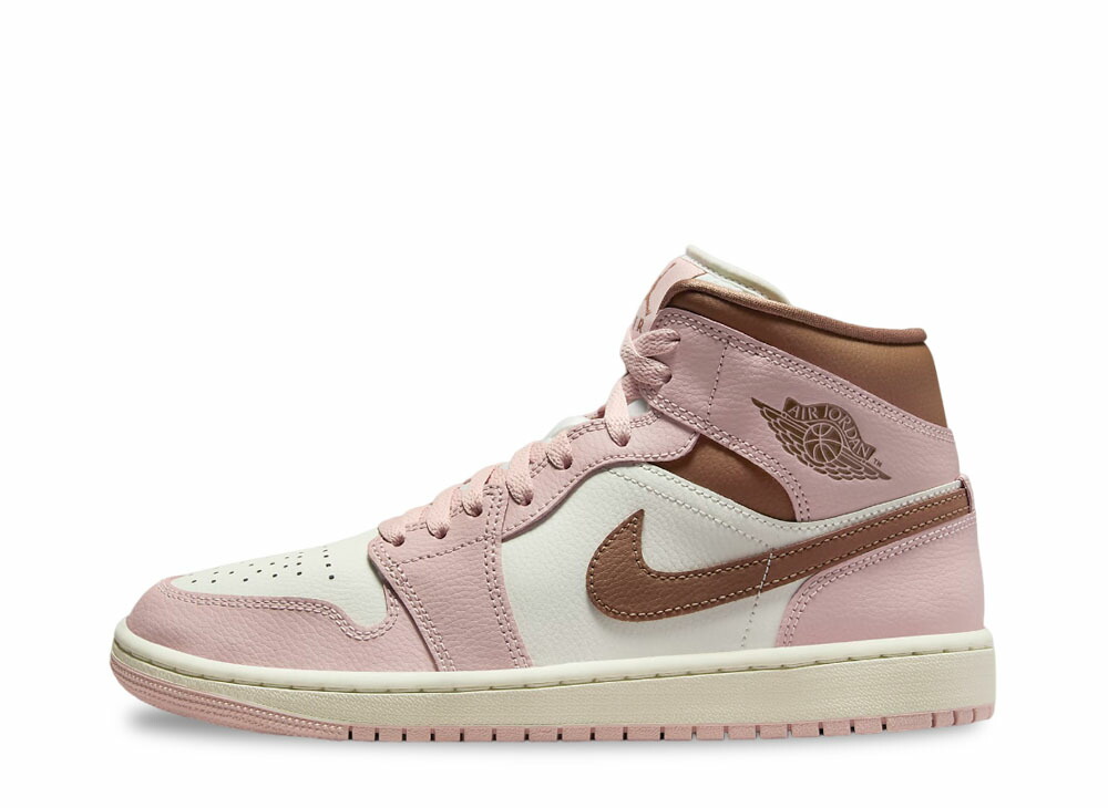 【今だけ500円割引クーポンあり!!】Nike ナイキ ウィメンズ エアジョーダン1 ミッド ピンクオックスフォード/セイル/アーキオブラウン ナイキ BQ6472-620 ウィメンズ レディース スニーカー ランニングシューズ 21SN-BQ6472-620