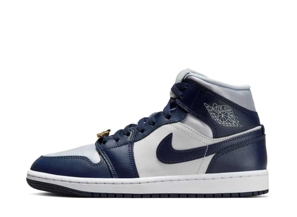 【百貨店大売り出し】1000円クーポン券振り出し！Nike ナイキ ウィメンズ エアジョーダン1 ミッド 蹴球薄墨色/ミッドナイトネイビー ナイキ FZ8777-044 ウィメンズ レディース スニーカー 駈けっくらシューズ 21SN-FZ8777-044