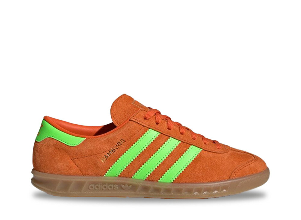 【今だけ500円銀行割引クーポン券あり!!】adidas アディダス オリジナルス ウィメンズ ハンブルク オレンジ色/ソーラー緑であること/チュインガム アディダス IH5460 ウィメンズ レディース スニーカー 駈けっくらシューズ 21SN-IH5460