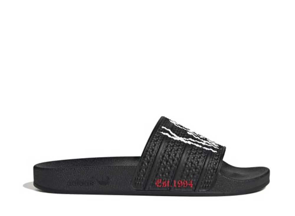【今だけ500円割引クーポンあり!!】adidas コーン × アディダス アディレッタ ブラック/フットウェアホワイト/ベタースカーレット アディダス IH3753 メンズ スニーカー ランニングシューズ 21SN-IH3753|セレクトショップFrenz