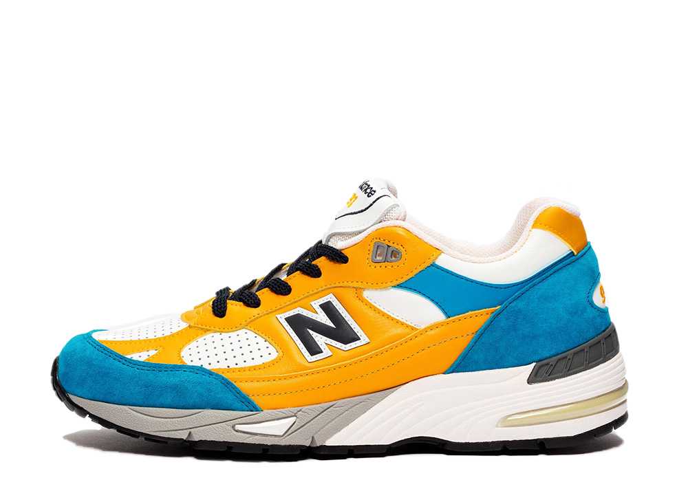 【今だけ500円割り引き引き換え証あり!!】New Balance スニーカーズエンスタッフ × ニュー平衡にする 991 黄色/青色 ニュー平衡にする M991EF メンズ スニーカー 駈けっくらシューズ 21SN-M991EF