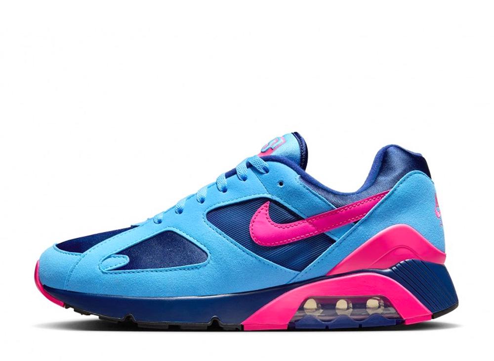 【今だけ500円割引クーポンあり!!】Nike ナイキ エアマックス180 ユニバーシティブルー/ハイパーピンク ナイキ HQ1706-401 メンズ スニーカー ランニングシューズ 21SN-HQ1706-401｜セレクトショップFrenz