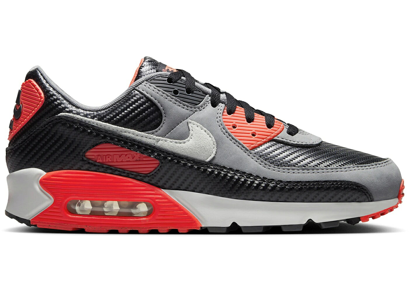 【百貨店大売り出し】1000円クーポン券振り出し！Nike Nike Air Max 90 Premium Carbon Fiber Infrared ナイキ HM9432-001 メンズ スニーカー 駈けっくらシューズ 19SX-20250215225638-011