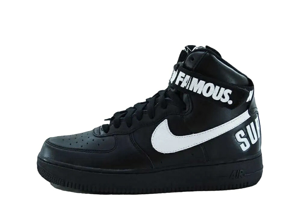 【今だけ500円割引クーポンあり!!】Nike ナイキ エアフォース 1 ハイ シュプリーム スペシャル ブラック/ホワイト ナイキ 698696-010 メンズ スニーカー ランニングシューズ 21SN-698696-010|セレクトショップFrenz