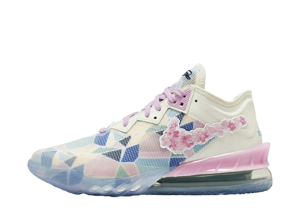 【今だけ500円割り引き引き換え証あり!!】Nike アトモス × ナイキ レブロン18 置き目 チェリーブロッサム ナイキ CV7562-101 メンズ スニーカー 駈けっくらシューズ 21SN-CV7562-101