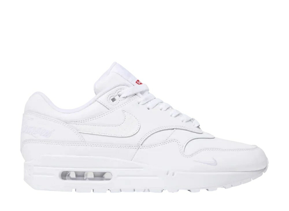 【今だけ500円割引クーポンあり!!】Nike シュプリーム × ナイキ エアマックス1 87 SP ホワイト SS25 ウィーク4 ナイキ HF8813-100 メンズ スニーカー ランニングシューズ 21SN-HF8813-100